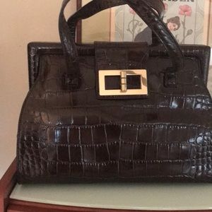 Brown leather purse Talbots